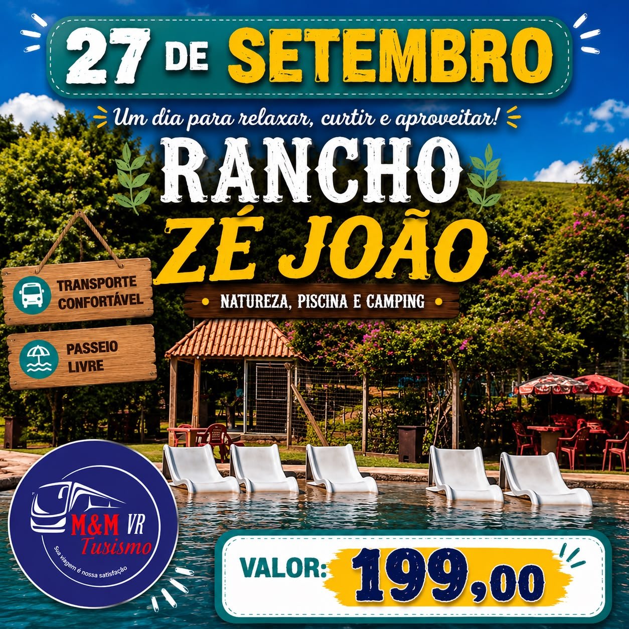 Passeio para o Rancho Zé João em 27 de setembro